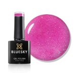 Bluesky Gel Nail Polish, Hot Pink Sparkle Pch36, Candy Pink, Glitter, Shimmer,Sparkle Long Lasting, Chip Resistant, 10 ml (Requires Drying Under