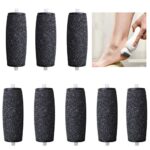 8 Pcs Replacement Rollers, Extra Coarse Hard Skin Remover Refills Foot File Replacement Rollers Heads