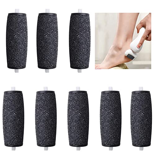 8 Pcs Replacement Rollers, Extra Coarse Hard Skin Remover Refills Foot File Replacement Rollers Heads