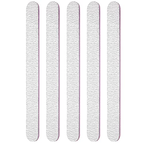 Rnitle 5 Pack Professional Nail Files,Double Sided Emery Board 100/180 Grit,Nail Files for Natural Nails,Nail Styling Tools Pet Grooming Tools fo