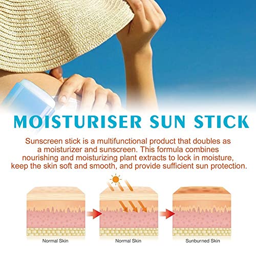 Facial Body Sunscreen Stick Moisturizing Brightening Sunscreen Waterproof UV Protector Concealer Isolation Sunblock Moisturizer Stick Korean Sun