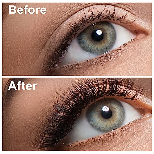 Heyu-Lotus 240 PCS Individual Lashes, 40D Cluster Lashes, D Curl Cluster Eyelash Extensions, 8-16mm Mixed Length Cluster Lashes Natural False Eye
