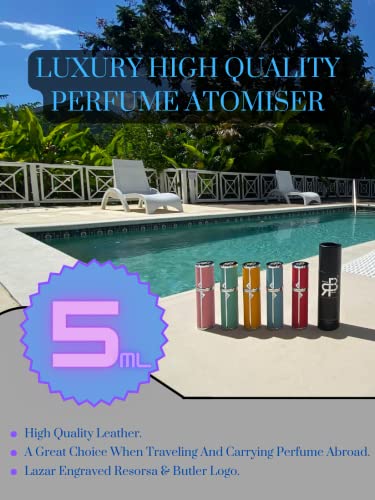 Perfume Atomiser, UK Brand, Refillable & Travel Size Perfume Bottle, Leaking Proof, Bottom Pump, Luxurious Small women and men, 5ml (Royal Purple