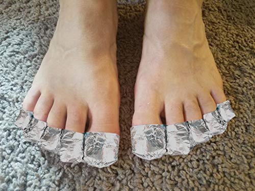 150Pcs Nail Foil Aluminium Wraps Remover for Gel Polish/Acrylic Soak-off Removal, with Pre-attached Lint Free Pad