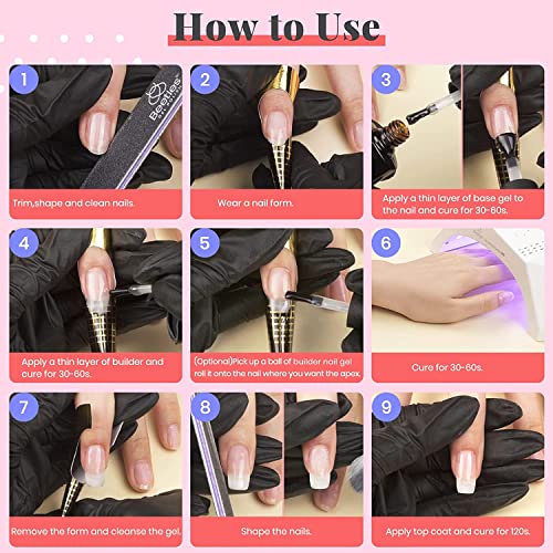 Beetles Gel Nail Polish Builder Nail Gel 5 in 1 Builder Strengthener Gel Clear Builder Nail Gel Color Hard Gel Builder Extension Nail Gel Gifts f