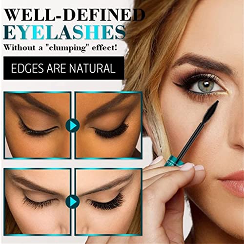 Mascara Black Waterproof,Extra Long Thick & Voluminous Lash Mascara,4D Silk Fiber Lash Mascara for Longer Thicker for Makeup