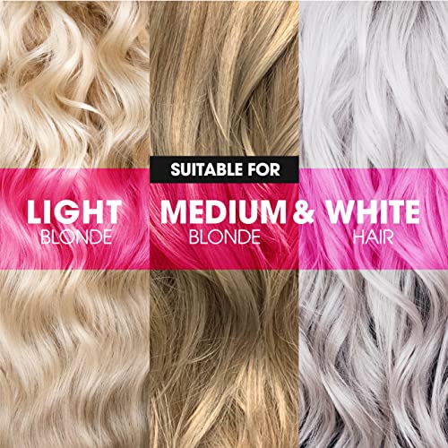 PRO:VOKE Go Pink Temporary Colour Hair Mask 300 ml, NEW Go Pink Without Commitment Lasts 8 Washes, Keratin Enriched formula