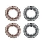 Comb Headband 4 Pieces Full Circular Stretch Comb Headband Flexible Zig Zag Headband Flexi Comb Headband Zigzag Hairband Plastic 90s Headband Zig