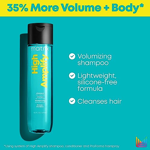 Matrix | High Amplify | Volume Shampoo to Volumise Fine, Flat Hair, Total Results