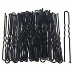 nuoshen ofoen 50 Pieces Long Hair Pins, Bun Pins Styling Bobby Hair Slides Grips Clips Black