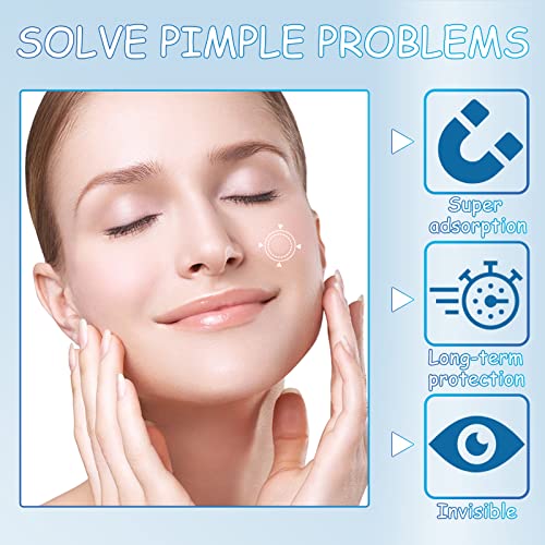 252pcs Day and Night Spot Patches, Translucent Hydrocolloid Spot Stickers for Facial Pimple, Effective Reduce Blemishes and Spots Cover Fit for A