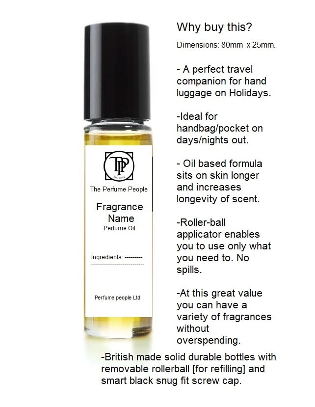 Basil leaf, mandarin,bergamot and lime Perfume oil - 10ml roll on bottle (The perfume people - GP1)