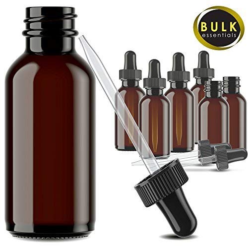 Glass Bottles for Essential Oils - 9 Pack 30 ml Refillable Empty Amber Bottle with Dropper and Cap – DIY Blends Supplies Tool & Accessories Perfu