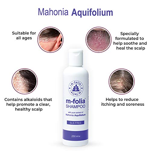 M-FOLIA Psoriasis Shampoo 250ml. Specially Formulated to help Rejuvenate, Soothe and Clear the Scalp 250ml