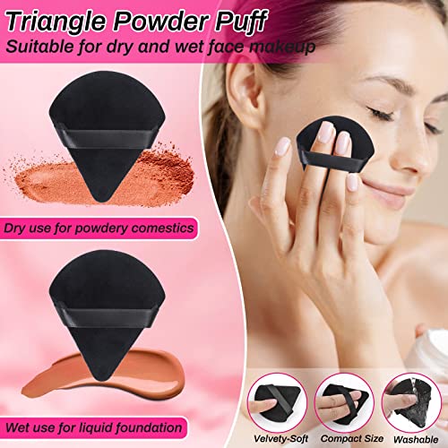 Disposable Makeup Accessories with Makeup Applicators Triangle Makeup Puffs, Mascara wands, Disposable Lip Applicators, Eyeliner Brushes Makeup T