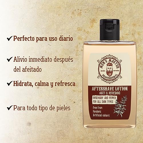 Men's Master Soothing After Shave Lotion | After Shave for Men | Moisturizing and Nourishing | With Menthol, Hot Pepper Extract | Paraben Free |