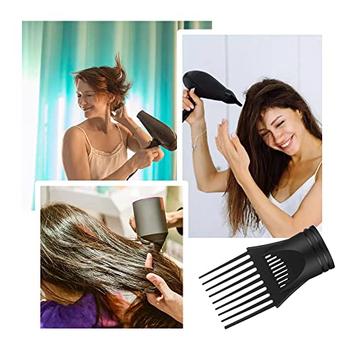 Hair Dryer Diffusers Wind Blow Cover Comb Attachment Nozzle Professional Blow Dryer Mouth for Hair Styling (2Pcs)