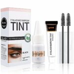 Lash Tint Black Kit - Eyelash & Eyebrow Dye Set - Volume Lashes and Full Brows Last Up to 4 weeks - Fast & Easy to Use - Semi-Permanent Black Dye