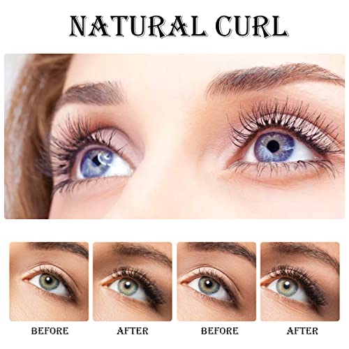 BomnKa Heated Eyelash Curler, Eyelash Curler with Comb Long Lasting Quick Natural Curl USB Rechargeable Electric Eyelash Curler with 2 Heating Mo