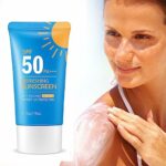 Transparent Water Sunscreen Gel, Watery Gel Sunscreen SPF50+, Sunscreen Containing Transparent Substance, Moisturising Cream with SPF50 for Daily