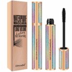 4D Silk Fiber Lash Mascara for Longer, Thicker, Voluminous Eyelashes,Natural Waterproof Smudge-Proof, All Day Exquisitely Long, Thick, Smudge-Pro