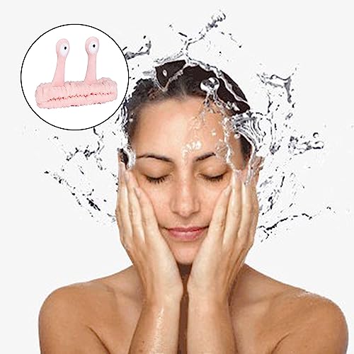 Bohue 3Pcs Spa Headband Snail Spa Hair Band Creative Plush Headband Hair Styling Accessories Cute Elastic Headband for Washing Face Skincare Show