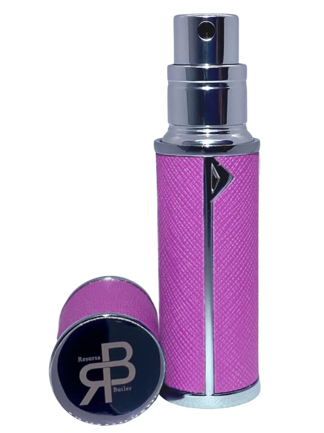 Perfume Atomiser, UK Brand, Refillable & Travel Size Perfume Bottle, Leaking Proof, Bottom Pump, Luxurious Small women and men, 5ml (Royal Purple