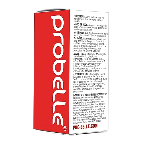 Probelle Nail Strengthener, Nail Strengthening Treatment, Nail Growth and Repair, Stops Peeling, Splits, Chips, Cracks, and Strengthens Nails (Cl