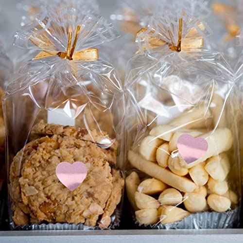 SOLUSTRE 500pcs Tanning Stickers Heart Stickers Tanning Sunbathing Stickers Tanning Heart Labels Body Tanning Heart Stickers, Pink, 1 Inch