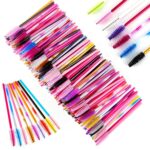 200 Pcs Disposable Mascara Wands Eyelash Brushes Eye Lash Makeup Applicators (Multicolor)