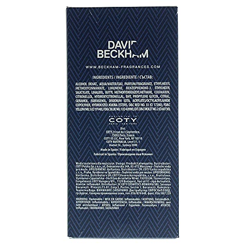 David Beckham Classic Blue Eau De Toilette Perfume for Men, 90 ml