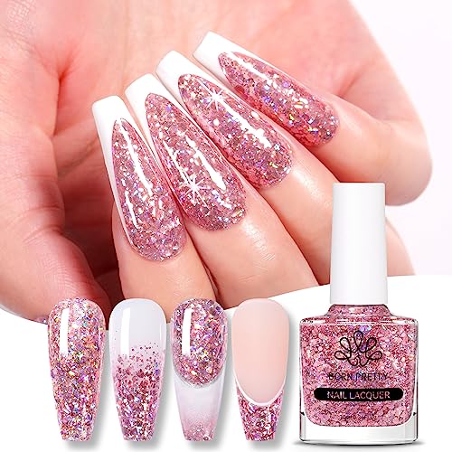 BORN PRETTY Neon Pink Gel Nail Polish,Hot Pink Gel Polish Bright Pink Long Lasting Chip Resistant 10 ml Soak Off U V LED Nail Lamp Halloween Gel