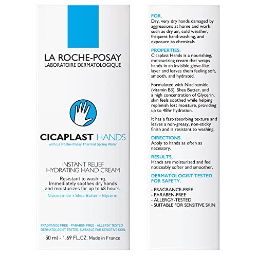 La Roche-Posay RochePossay Cicaplast Hand Repair Cream, 50 millilitre