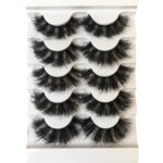Gmagictobo False Eyelashes Fluffy 3D Faux Mink Lashes 22MM Dramatic False Lashes Pack Long Thick Volume Soft Strip Fake Eye Lashes 5 Pairs Multip
