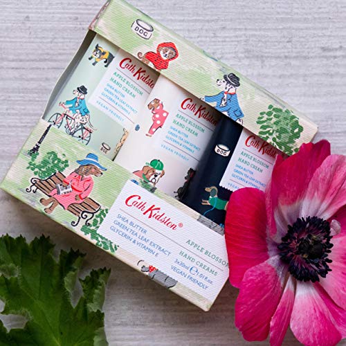 Cath Kidston Park Dogs Hand Cream Trio Gift Set | Enriched With Shea Butter | Cruelty Free & Vegan Friendly | Travel Friendly Sizes | 3 x 30ml