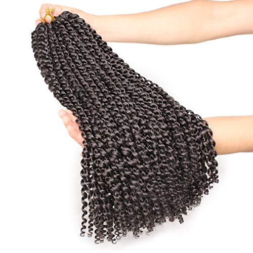 Leeven 7 Packs Water Wave Braiding Hair for Butterfly Faux Locs 24 Inch Long Water Wave Crochet Hair Hot Water Setting Passion Twists Braiding Ha