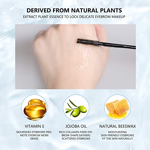 Mimore 2 Pcs Brow Fix Gel, Clear Eyebrow Gel, Waterproof And Sweat-Proof Eyebrow Repair Liquid Brows Styling, Long Lasting Eyelash Fix Gel