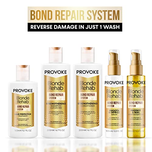 PRO:VOKE Blonde Rehab N0'3 Bond Repair Strengthening Conditioner 200 ml, reduces breakage and frizz in 1 wash formulated with a Pro Bonding Compl
