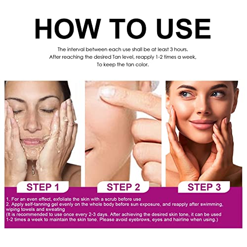 Extreme Dark Intensive Tanning Luxe Gel,Extreme Dark Intensive Tanning,Peachapple Tanning Gel,Intensive Soft Brown Tanning Accelerator Cream,Achi