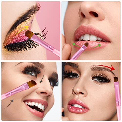 Ouligay 7Pcs Eye Makeup Brush Set Eyeshadow Brush Set Eye Brushes Eyeshadow Brushes Travel Eye Makeup Brushes with Case for Eye Makeup Eyeshadow