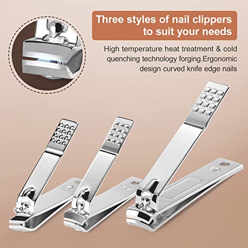 Balala Manicure Set, Nail Clippers Cutters, Professional Stainless Steel Pedicure Care Tools, Grooming Tools Manicure&Pedicure Care, Toe Finger N