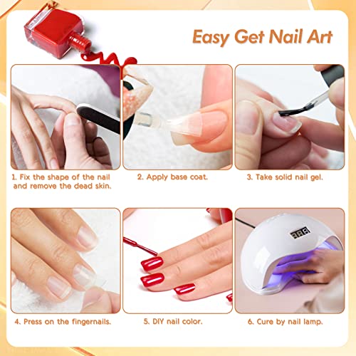 JSRQT 550 Pcs Clear Duck Nail Tips, 11 Size Wide False Nail Tips for Acrylic Nails, French Fake Nail Tips Nail Extension Duck Feet Style Nail Tip