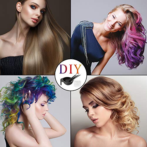 Mauts Hair Dye Coloring Set, Hair Tinting Comb and Mixing Brush Bowl,Ear Cover Mixing Spoon Hair Clips Gloves and Disposable shawl,DIY Salon.
