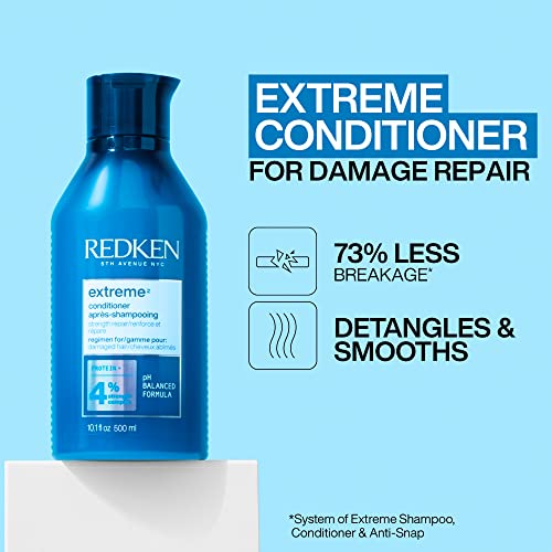 REDKEN Conditioner, For Damaged Hair, Repairs Strength and Adds Flexibility, Extreme, 500 ml