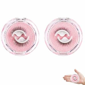 2 Pairs Self Adhesive Eyelashes Miss Actually Eyelashes Reusable Adhesive Eyelashes Self Adhesive Eyelashes Reusable Pre Glued Eyelashes Reusable