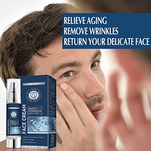 Mens Face Cream, 6 in 1 Mens Face Moisturizer, Mens Anti Aging Face Cream, Anti-Wrinkle & Firming Face Moisturizer, Face Lotion for Men, Face Cre
