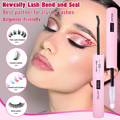 Lash Bond and Seal Lash Clusters Glue Long Lasting 2 in 1 Lash Glue for DIY Lash Extensions at Home Strong Hold Cluster Eyelash Adhesive Waterpro