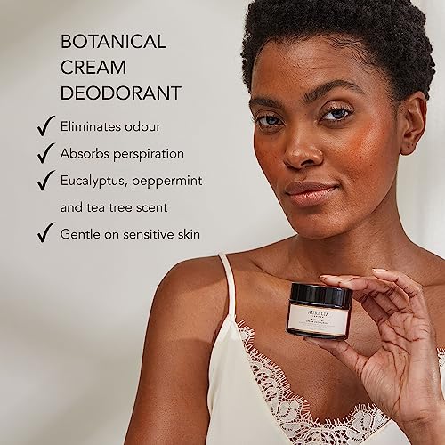 Botantical Natural Cream Deodorant | Aluminum Free Anti-Perspirant Alternative with Arrowroot and Kaolin Clay | Kaolin, Peppermint & Tea Tree | W