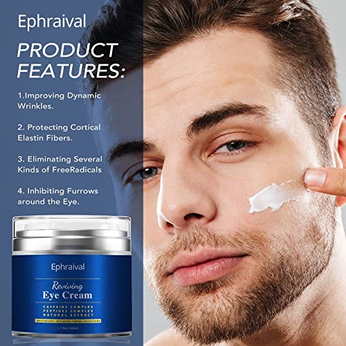 Men's Eye Cream | Anti-aging Caffeine Eye Cream for Men | Brightens, Reduces Puffiness, Dark Circles, and Fine Lines | Hydrating Daily Eye Treatm