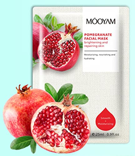 Hydrating moisturising face sheet masks. Assorted pack of 5 Vegan friendly superfood gel face masks